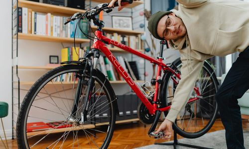 Man doing daily maintenance exercises