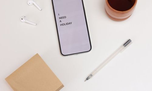 Man working at desk needing energy break